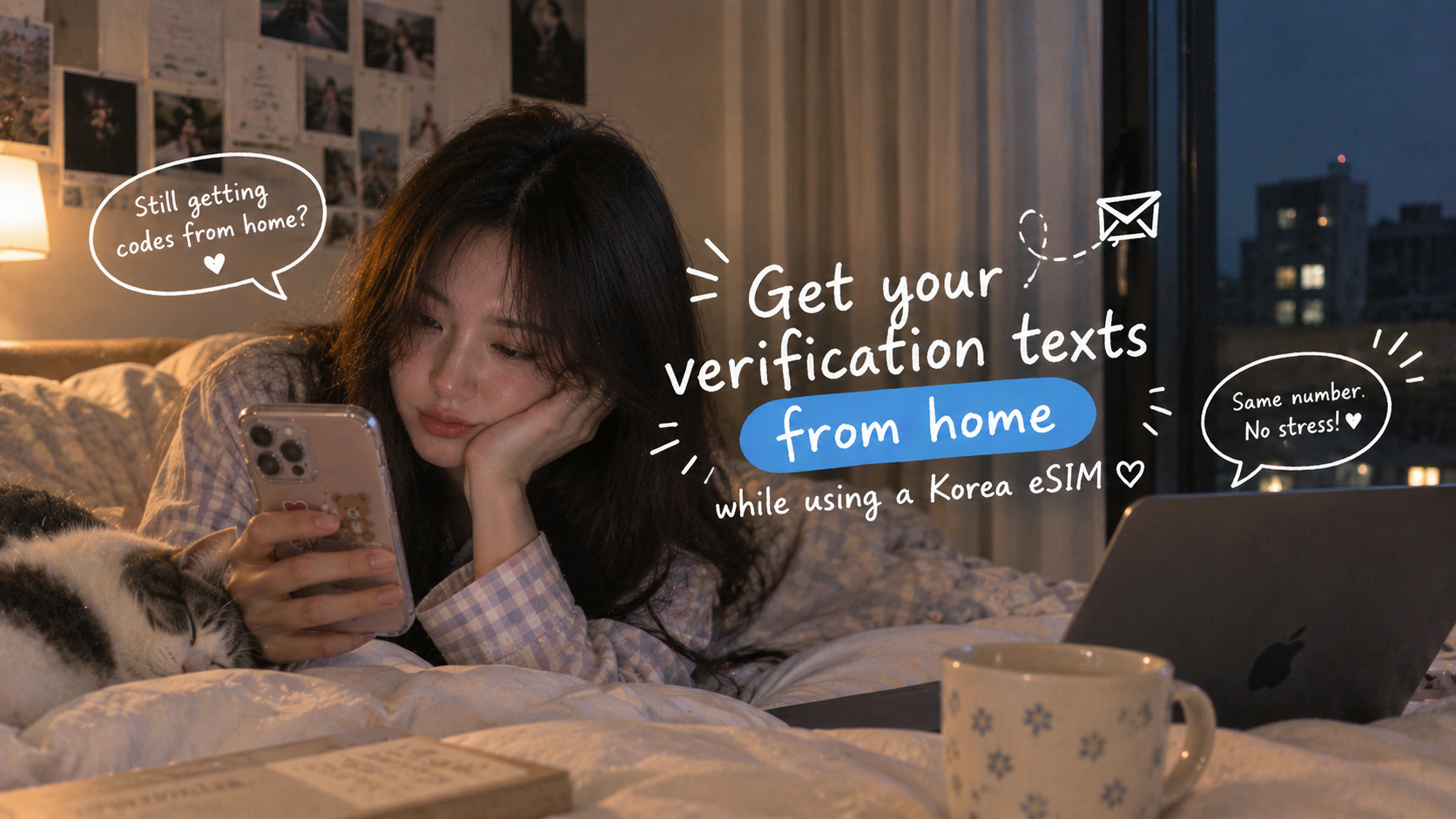 How to Receive Verification Texts From Home While Using a Korea eSIM