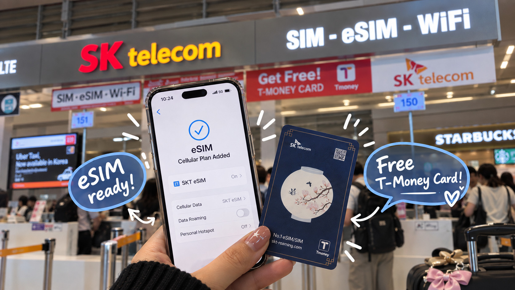 SKT Korea eSIM with a Free T-Money Card: Is the Bundle Right for You?