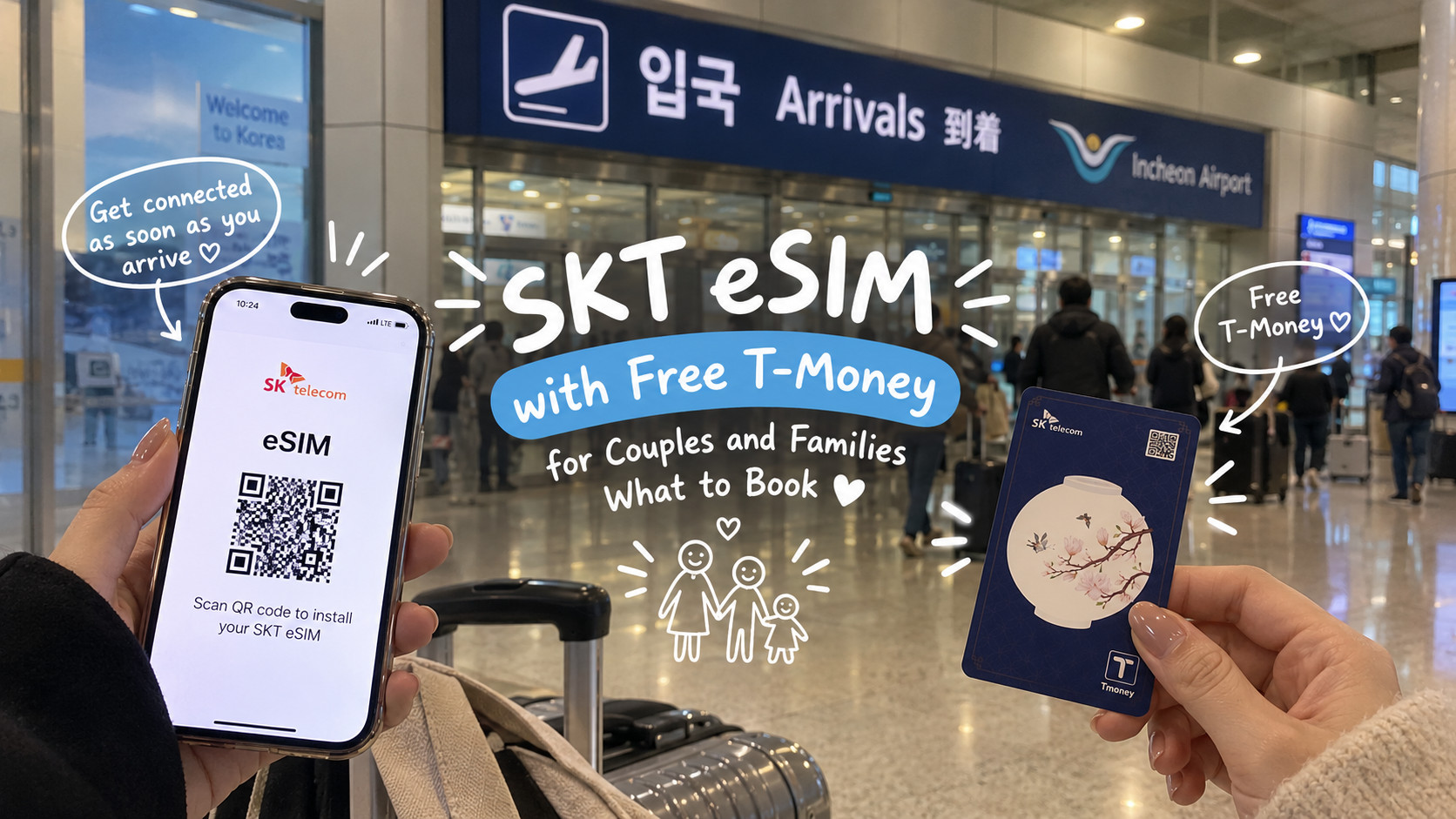 SKT eSIM with Free T-Money for Couples and Families: What to Book