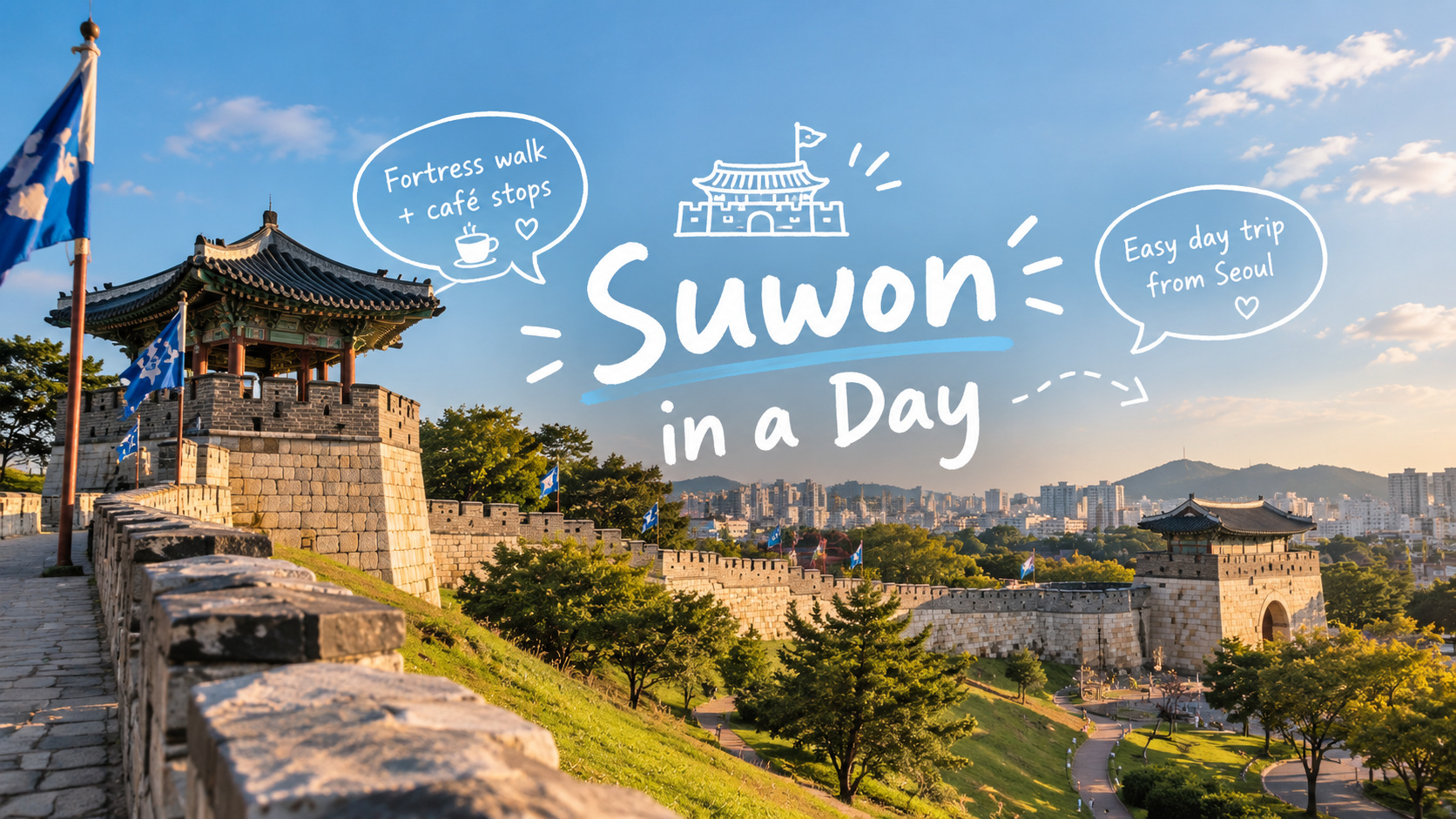 A Suwon Day Trip from Seoul: Fortress Walks and Café Stops