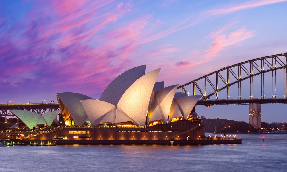 Australia cityscape with travel eSIM enabling reliable mobile data and smooth roaming for visitors