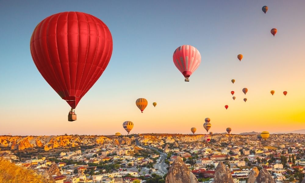 Turkey cityscape with travel eSIM enabling reliable mobile data and smooth roaming for visitors